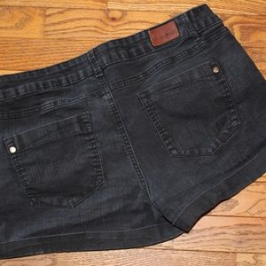 Express Shorts - Express Denim Shorts Black Size 12 Express Shorts - Express Denim Shorts Black Size 12